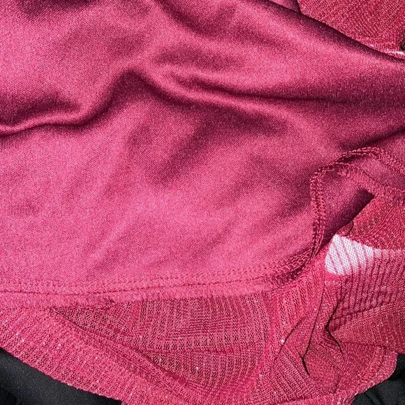 Siren Lily Maternity Shimmery Top with elastic and ties on sleeves New - Picture 8 of 9